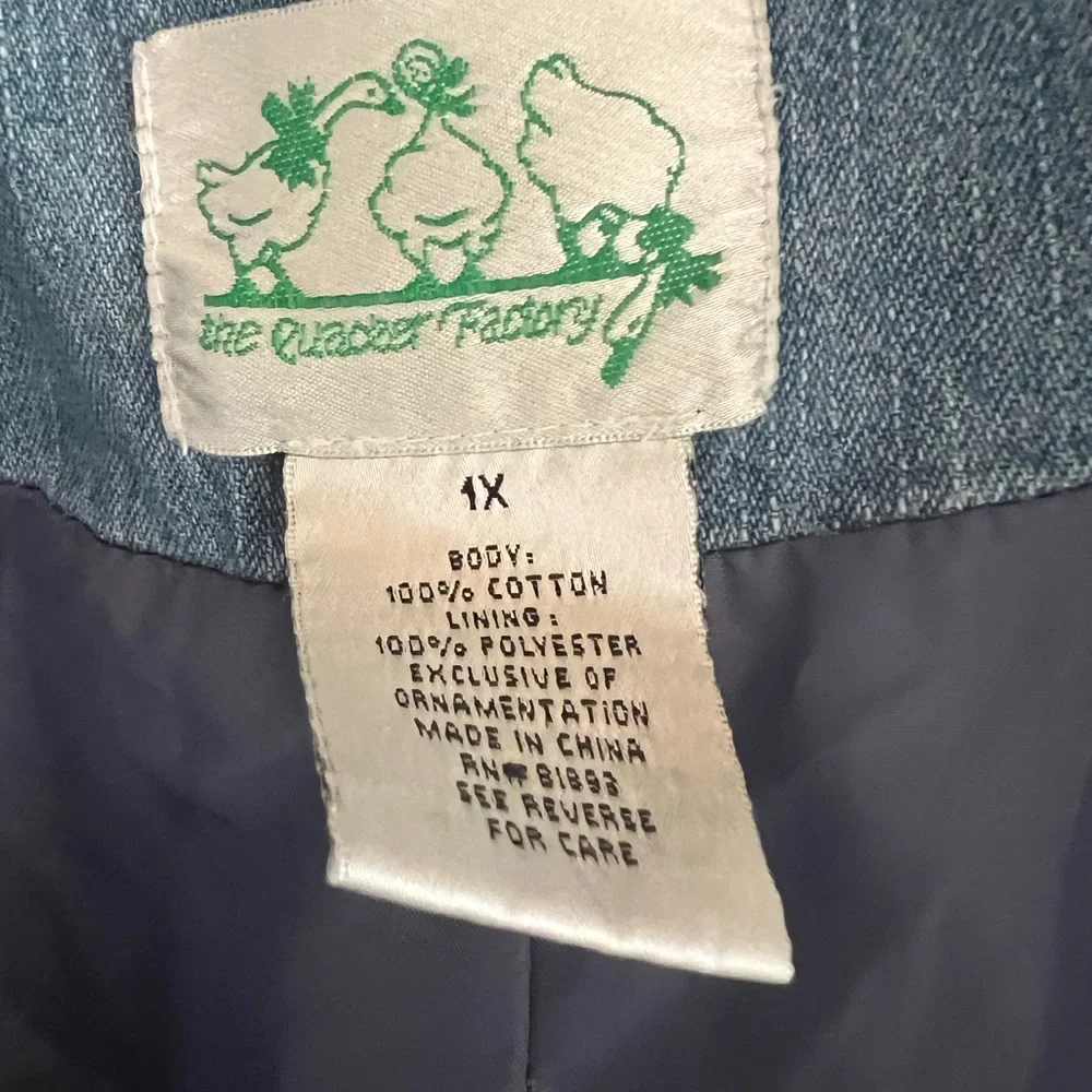 The Quacker Factory Denim Rhinestone Jacket - Picture 7 of 15